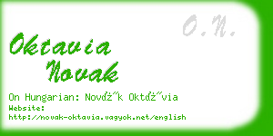 oktavia novak business card